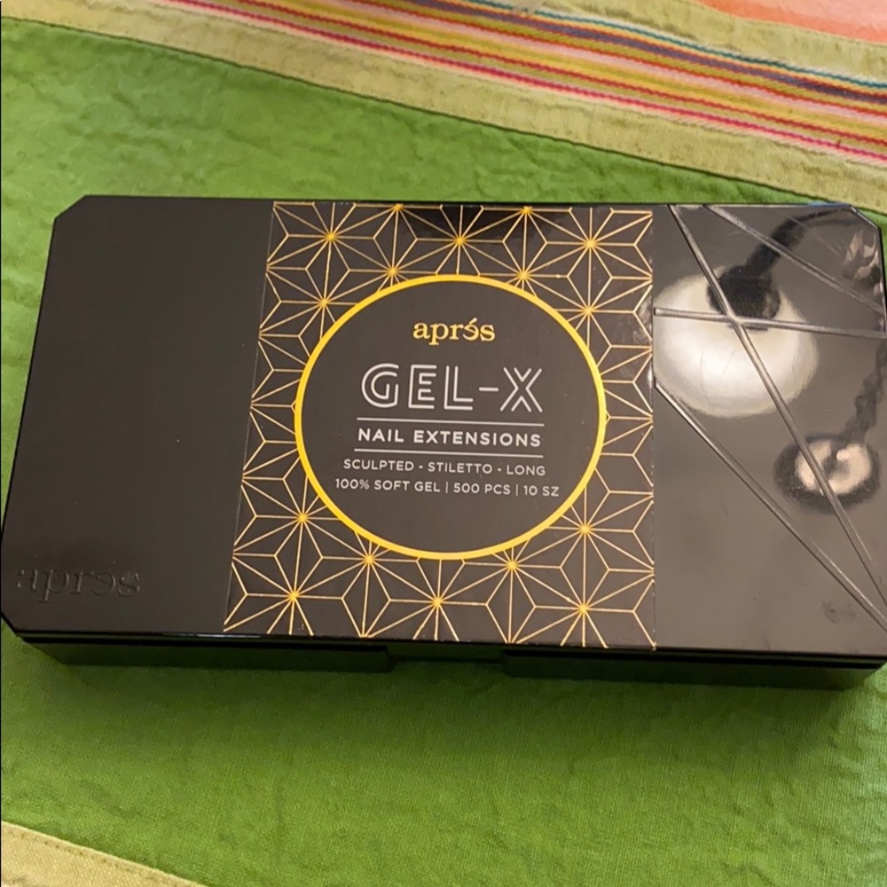 Gel X nail tips in Sculpted Stiletto Long